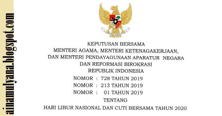 Contoh Kumpulan Soal Terlengkap Skb Perihal Hari Libur