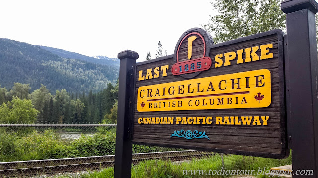 The last Spike in Craigellachie, British Columbia