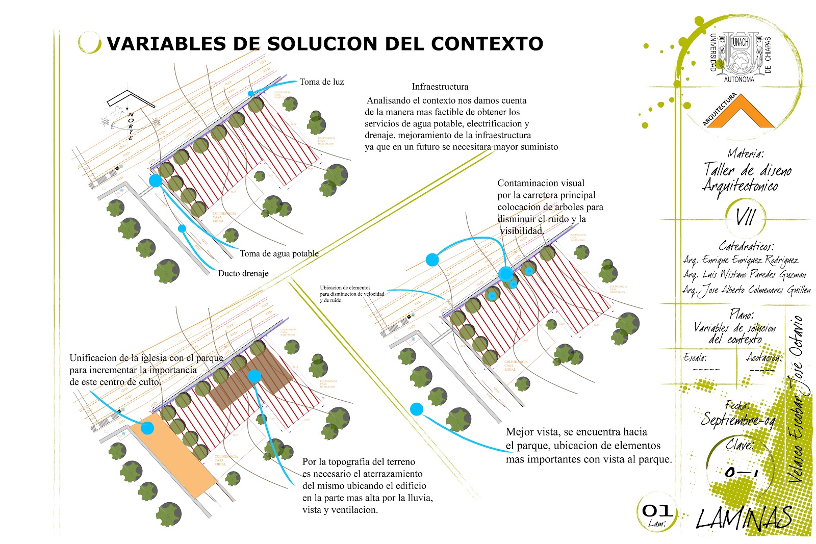 Diseño de laminas - análisis del sitio