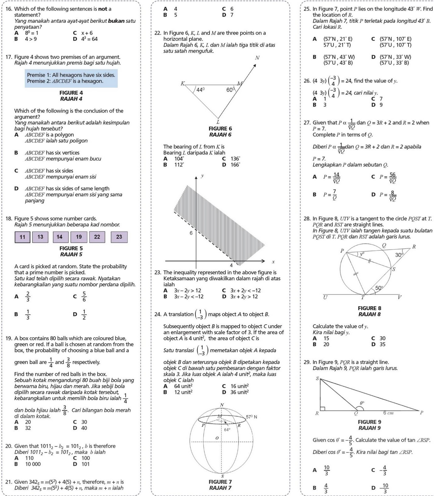Ulangkaji Matematik Tingkatan 4 Soalan Ulangkaji Matematik Tingkatan