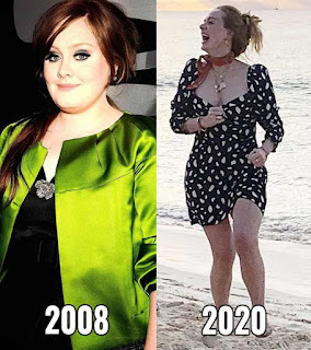 Adele weight loss before and after