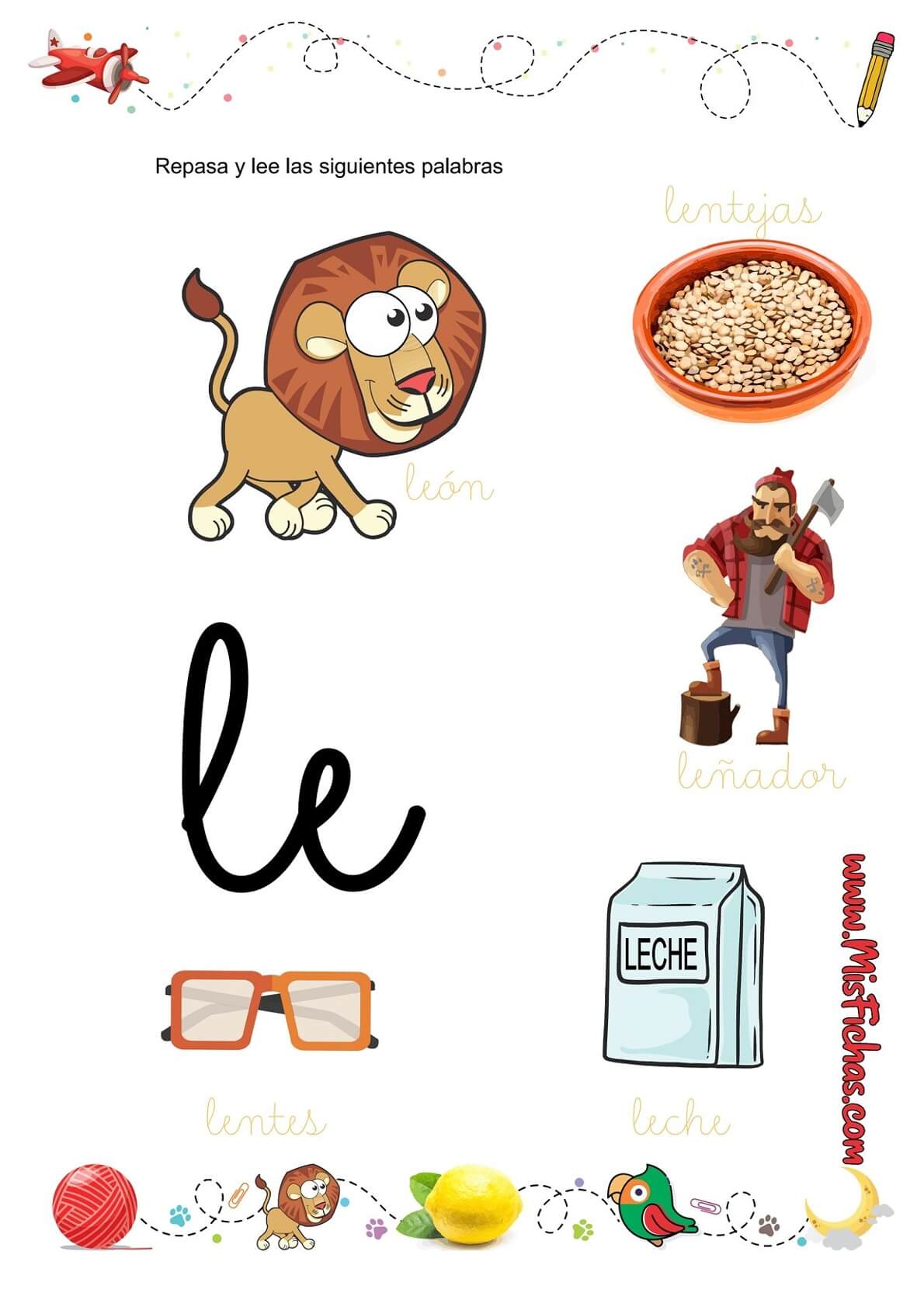 Fichas para Sílabas La Le Li Lo Lu | Materiales Educativos para Maestras