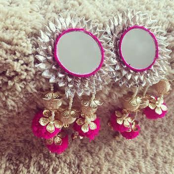 Mirror earrings designs