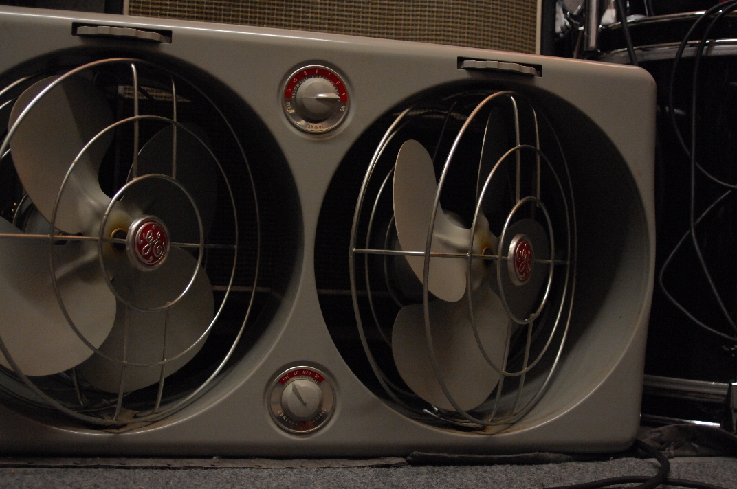 Our Vintage Adventures!: Vintage GE Metal Twin Box Fan w/Thermostat