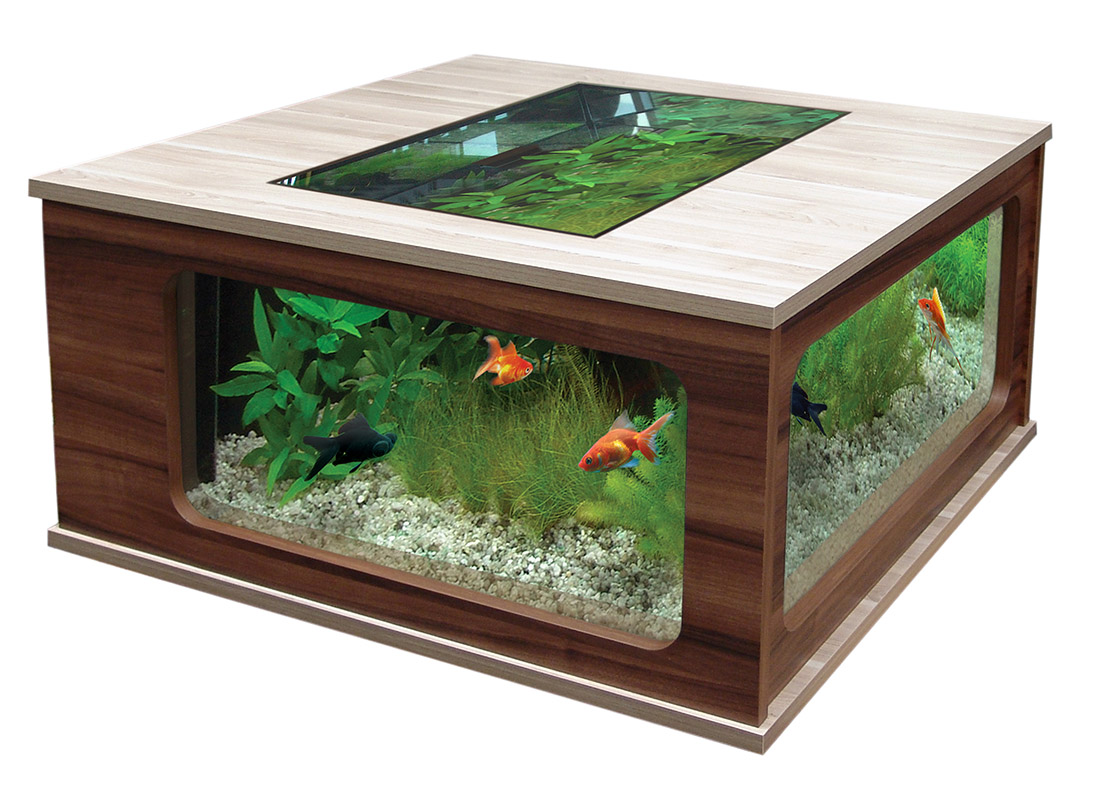 36 Model Meja Aquarium Modern dan Tampil Beda Rumahku Unik