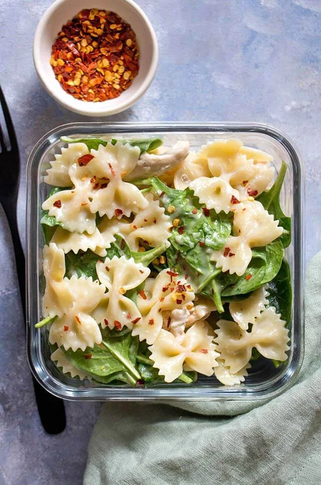 Cold Chicken Pasta Salad by Carmy - Run Eat Travel (Easy Recipe For Leftover Cooked Chicken)