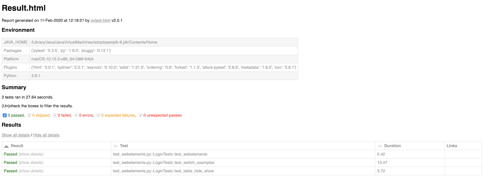 UI automation using Selenium python - A complete framework