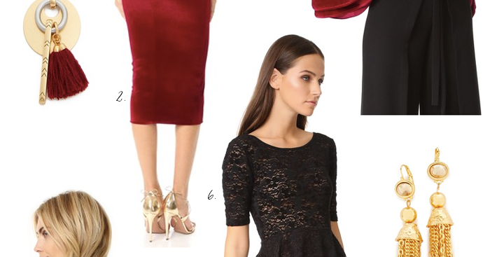 Daily Style Finds: Burgundy, Lace & Velvet for Parties of the Season