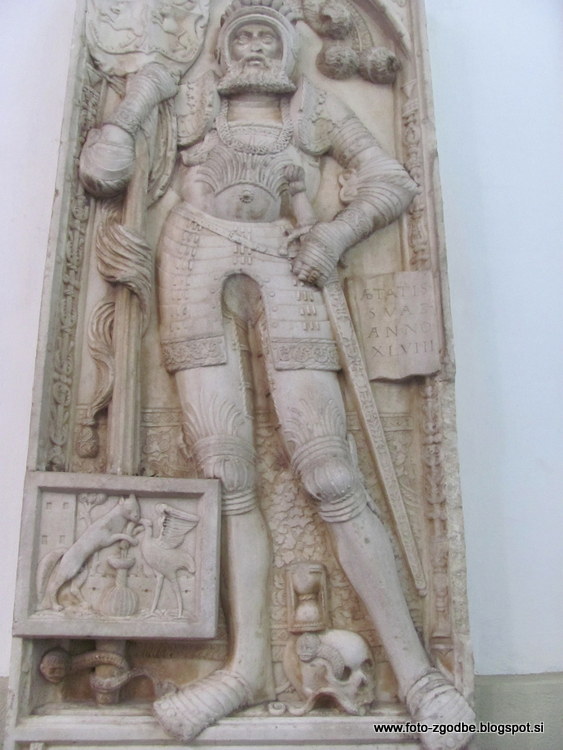 Gornji Grad, katedrala sv. Mohorja in Fortunata, nagrobna plošča Slovenija, Štajerska