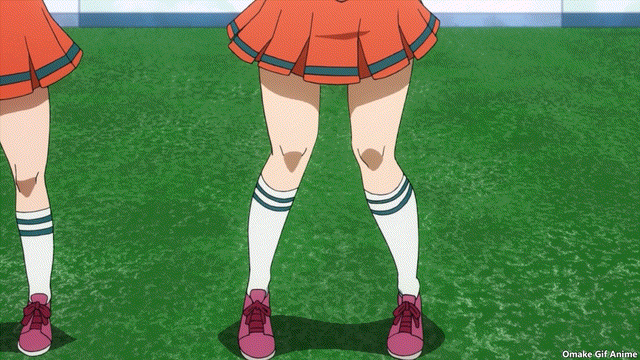 Omake Gif Anime - Boku no Hero Academia - Episode 19 - Momo Cheerleader Col...