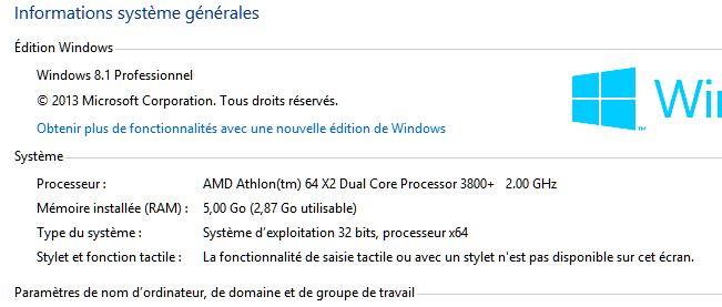32 Go De Ram 16 Utilisable Windows 10 Ram utilisable windows 7 64 bits - Astucesinformatique