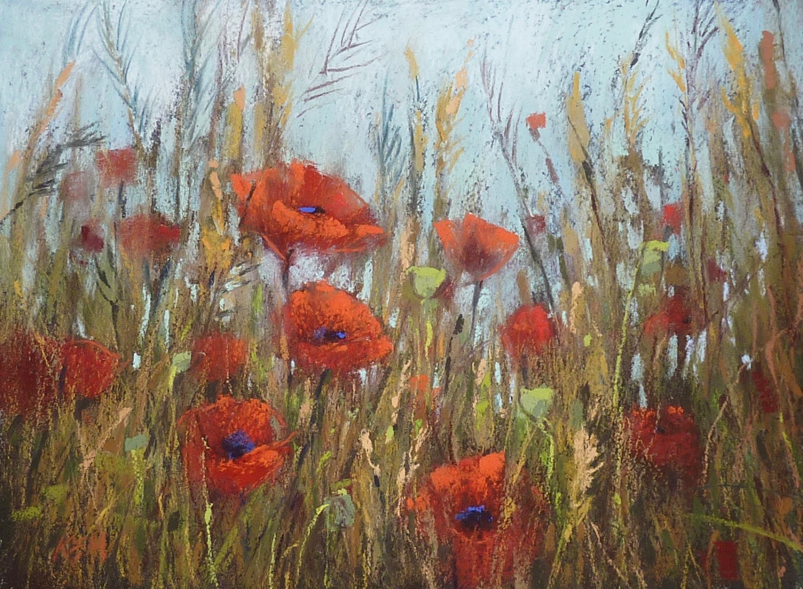 Painting My World Poppies for Memorial Day