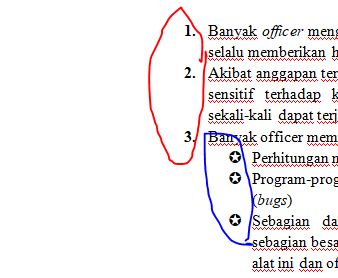 Perbedaan Bullet Dan Numbering Pada Word Fandi Media