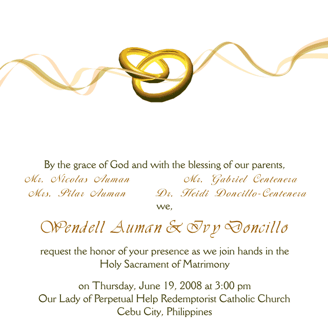 Wedding Letter Of Invitation - Birthday Letter