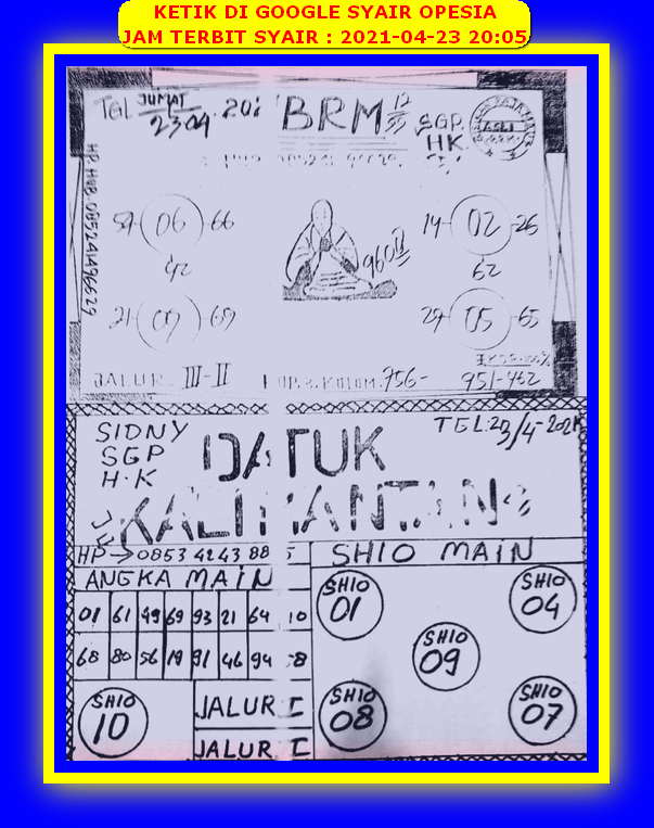 PREDIKSI HK MALAM INI