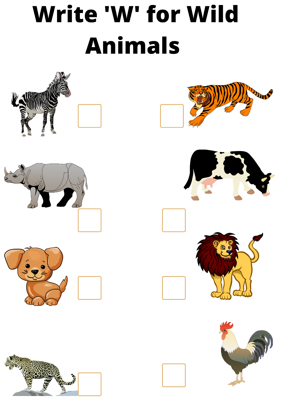 kindergarten-animal-worksheet-domestic-animal-wild-animals