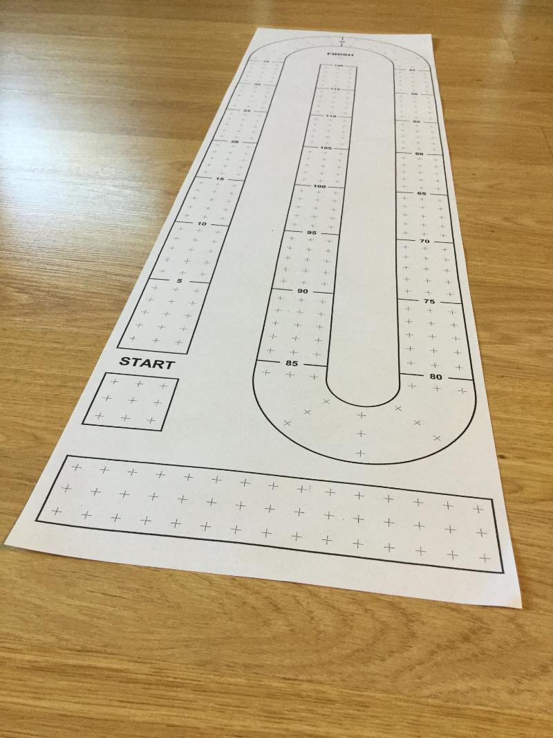 Large Cribbage Board Templates You Need To Make Your Own Large Cribbage Board Or Cribbage Table
