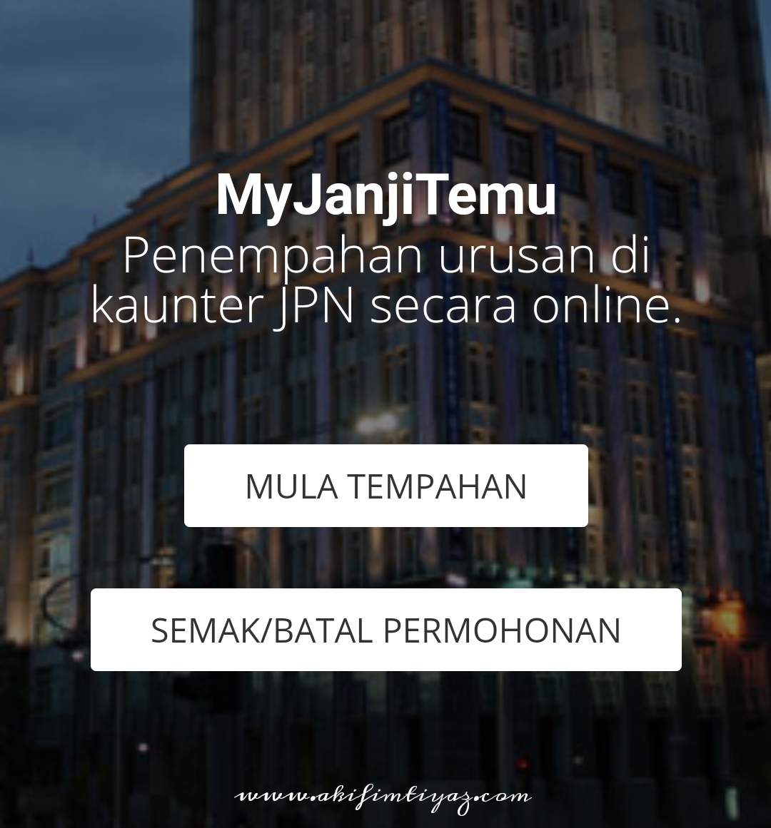 Kad online jpn pengenalan temujanji Temujanji JPN