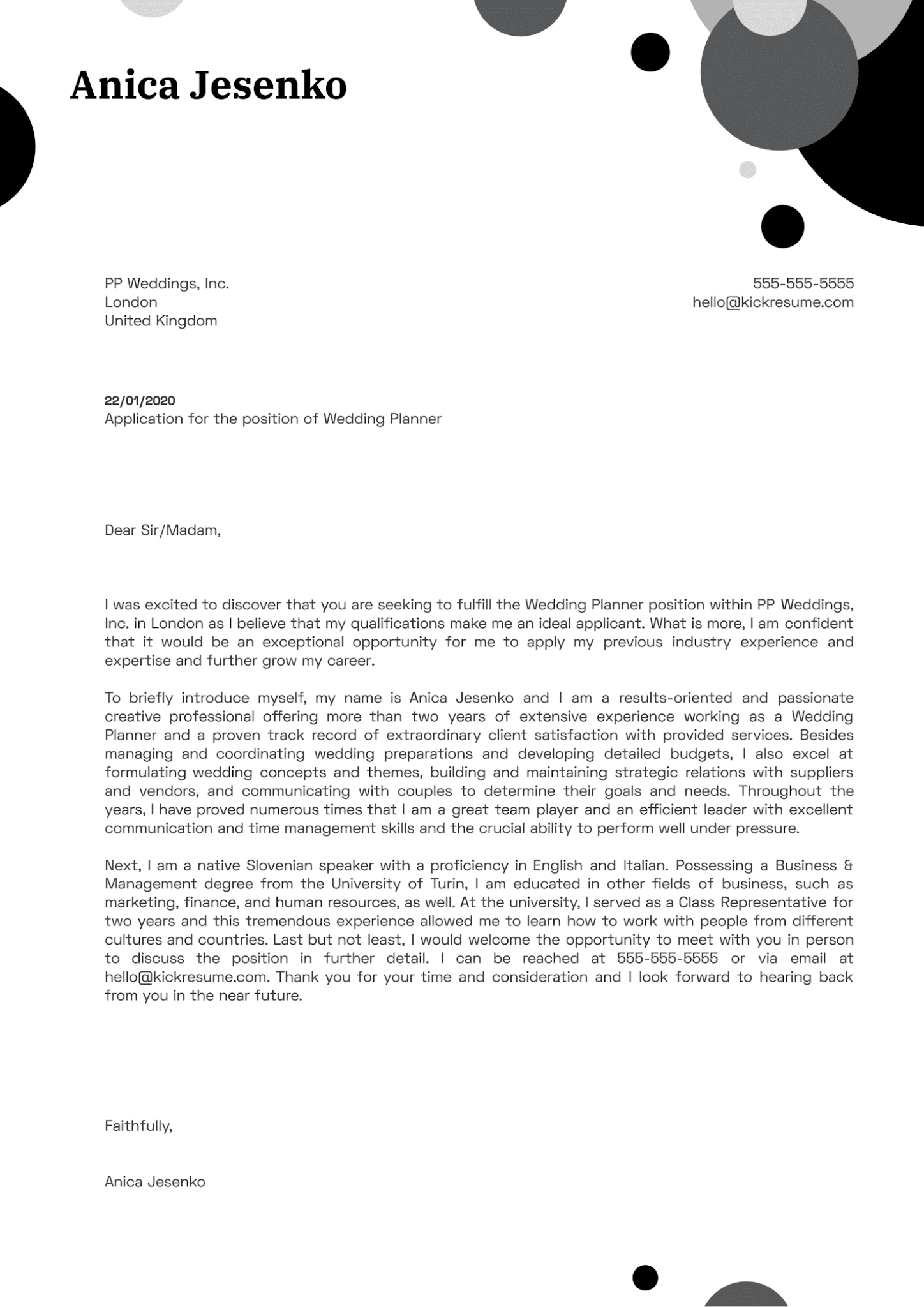 Wedding Letter Cover Birthday Letter