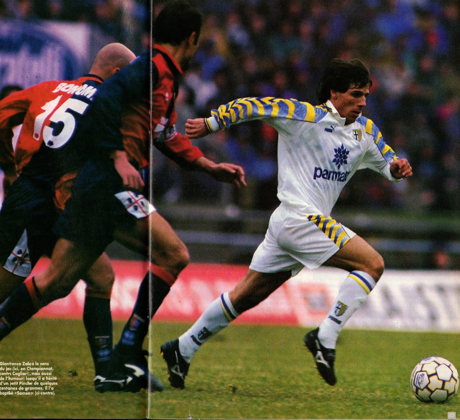 Cesena Maglia di Coppa di Calcio 1995/1996 Football Jersey Vintage