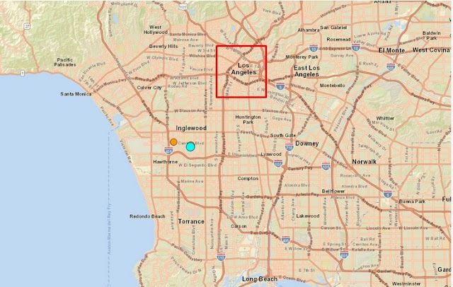 In the Los Angeles area, a minor 4.0-magnitude earthquake occured