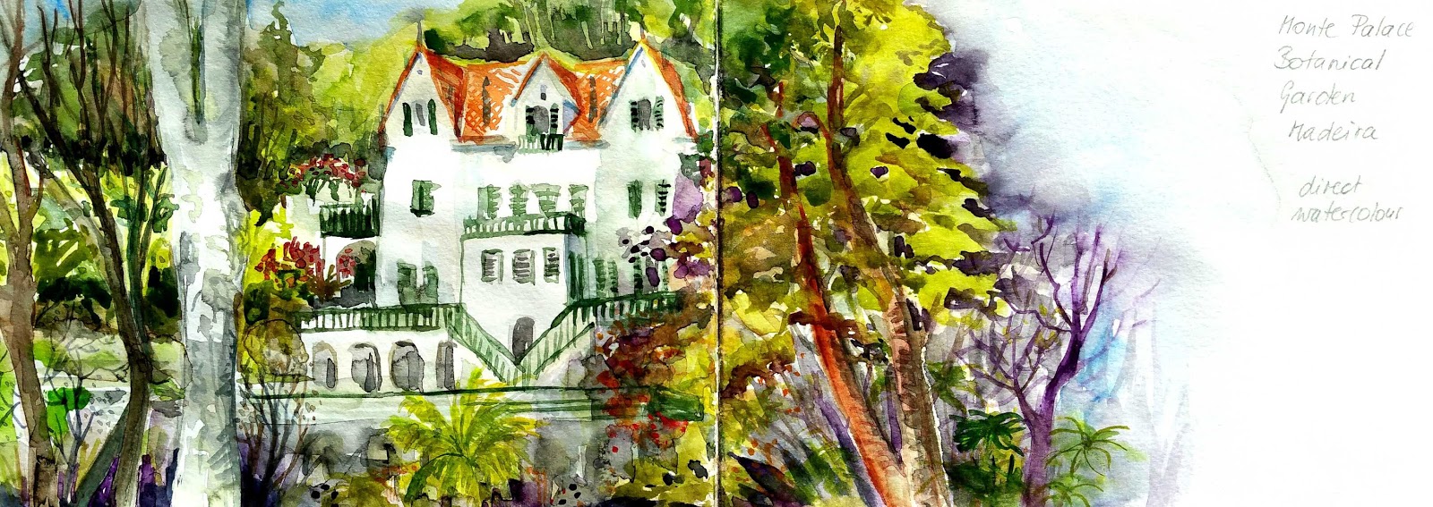 Bettina Malt Sketchbook Madeira Monte Palace