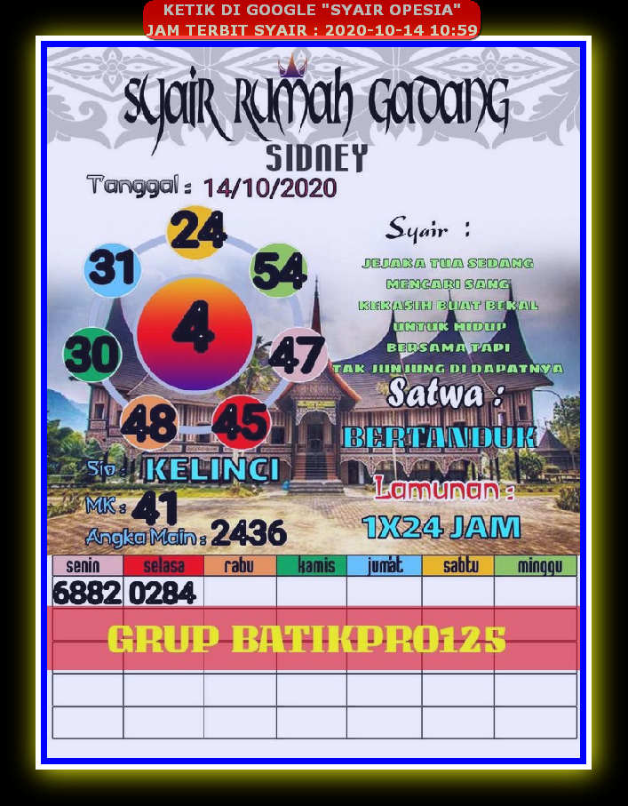 1 New Message) Kode Syair Sydney 14 Oktober 2020 - Forum Syair Togel  Hongkong Singapura Sydney