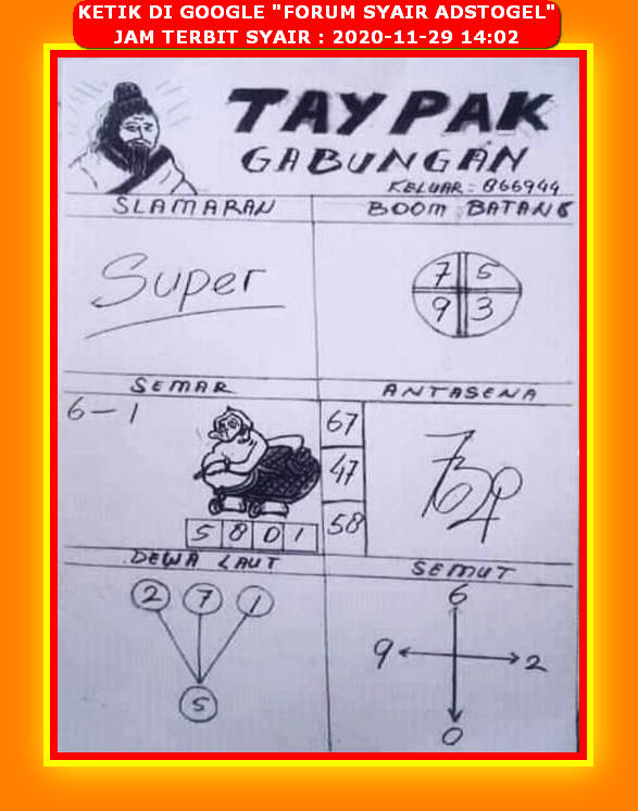 Syair Togog Sdy