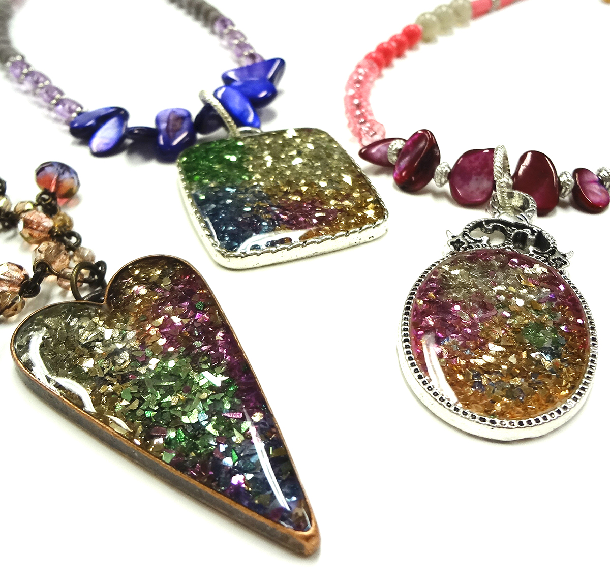 Resin Crafts Jewelry Resin and Stampendous Glass Glitter