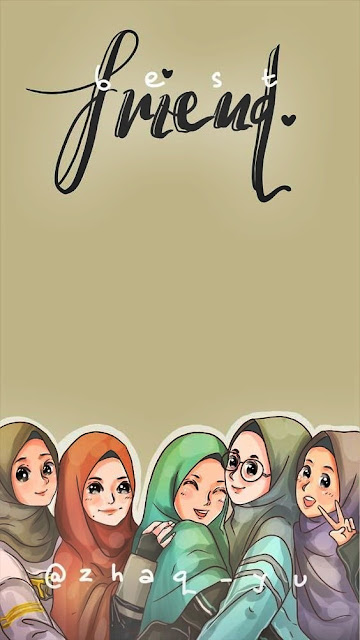 Gambar animasi muslimah sahabat