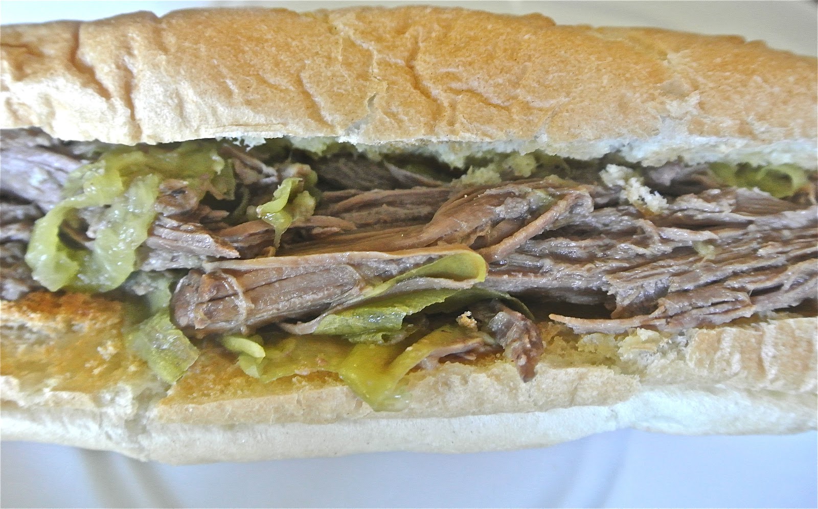 The Barbee Housewife Crockpot Italian Beef Sandwich