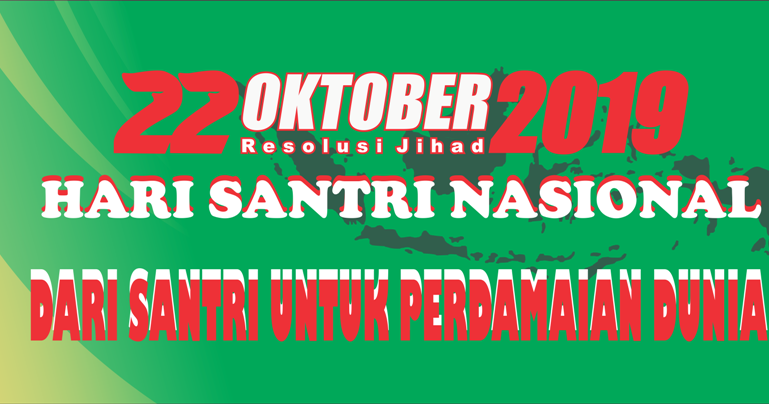 Spanduk Kirab Hari Santri Nasional 2019 Sarjana Muda