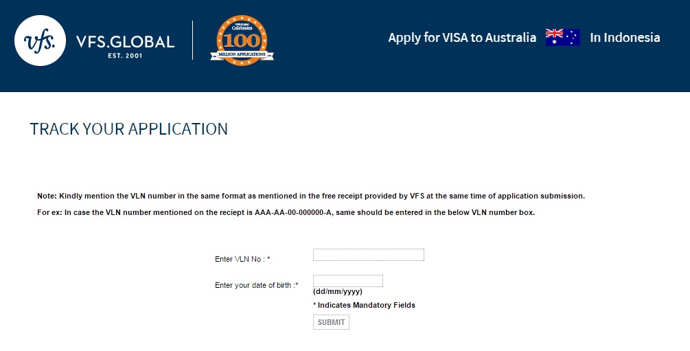 Visa tracking