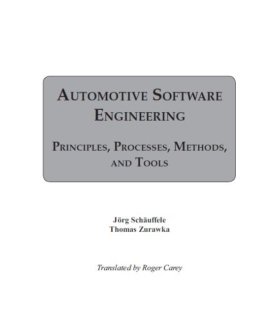 AUTOMOTIVE BOOKS AUTOMOTIVE SOFTWARE ENGINEERING Automotive Library