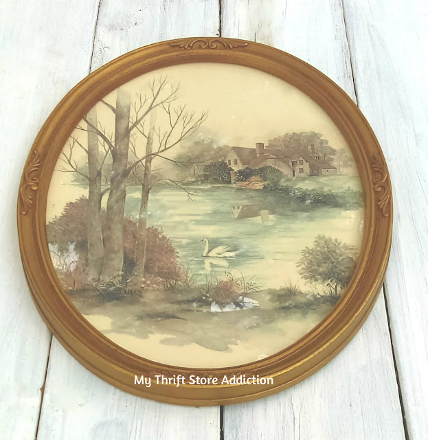 15 minute thrift store art upcycle