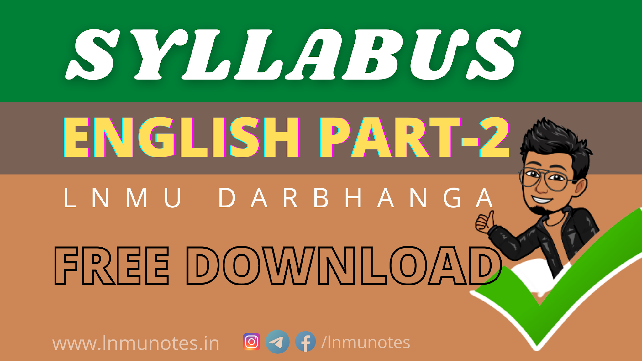 LNMU Part 2 English Syllabus Download