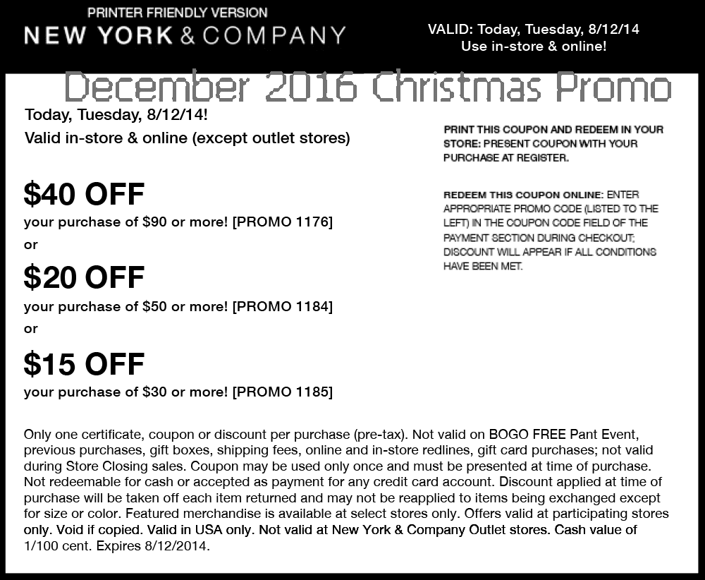 Printable Coupons 2021: New York And Company Coupons