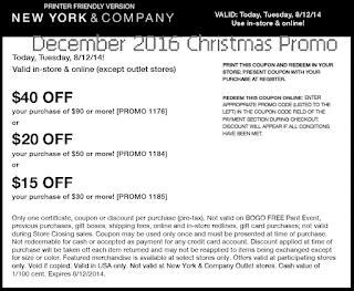 free New York And Company coupons for december 2016