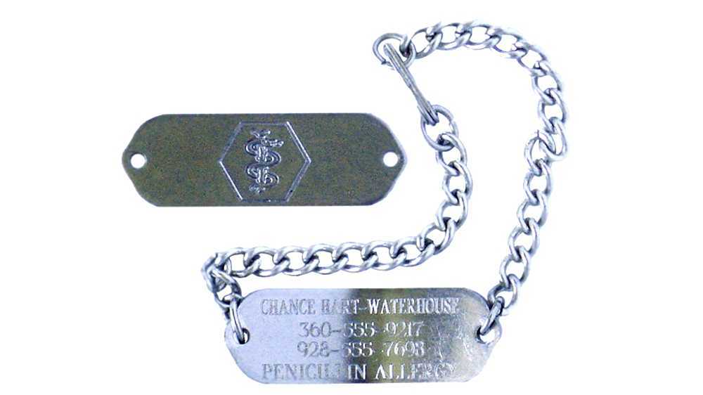 Medical identification tag