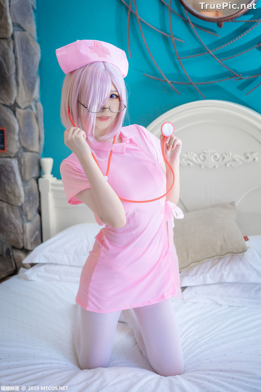 Image [MTCos] 喵糖映画 Vol.033 – Chinese Cute Model - Pink Nurse Cosplay - TruePic.net - Picture-33