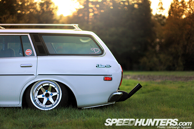 backwheelsbitches: 1973 DATSUN 610 WAGON - LOW RIDER