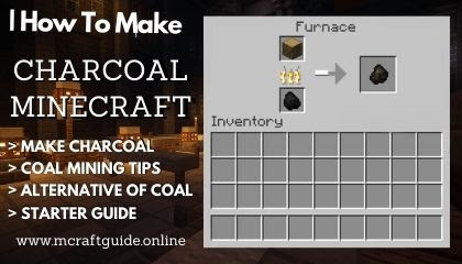 how to make charcoal in minecraft