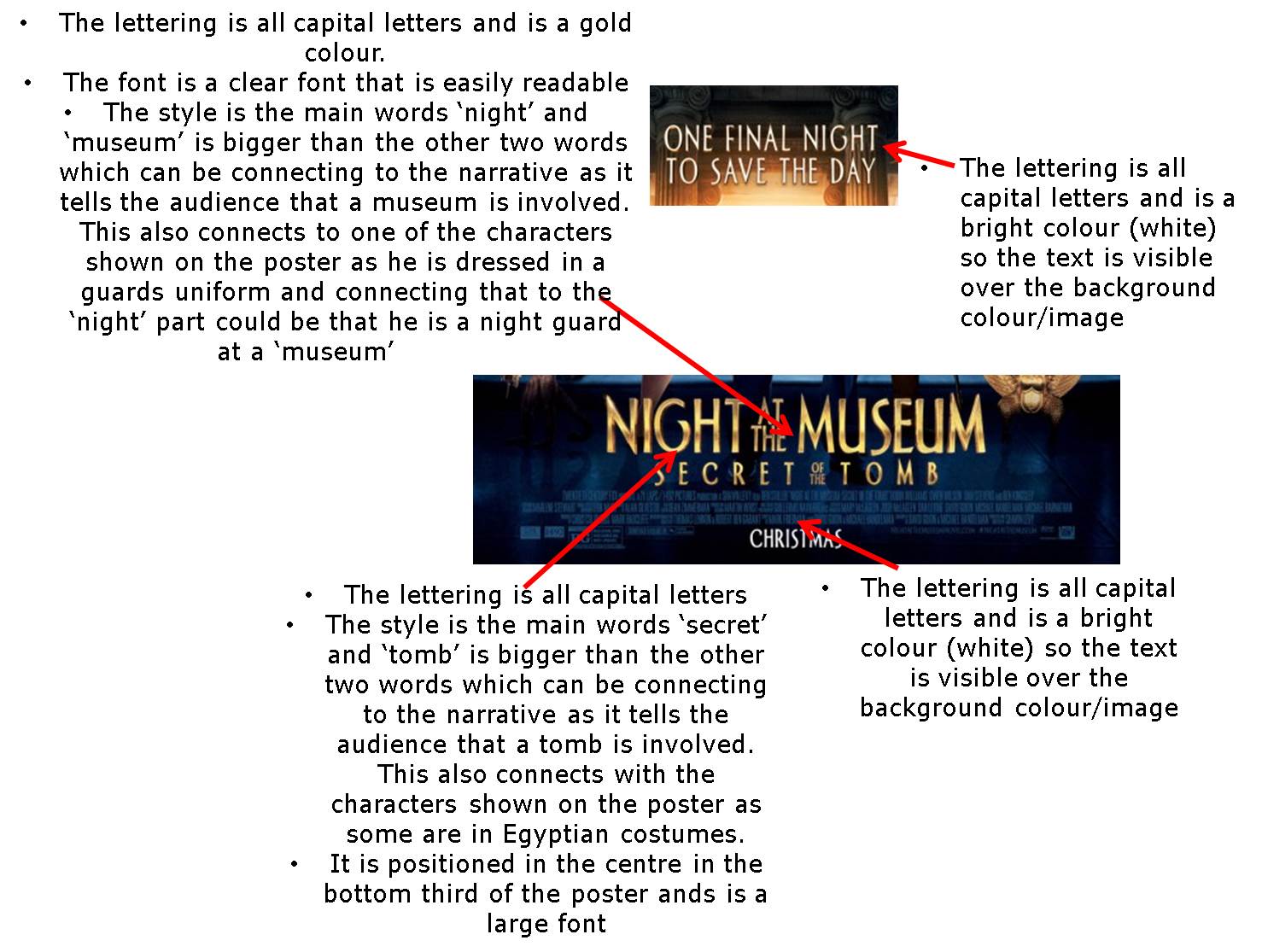 Sophie Roberts A2 Media Studies Poster Analysis 1 Night at the Museum