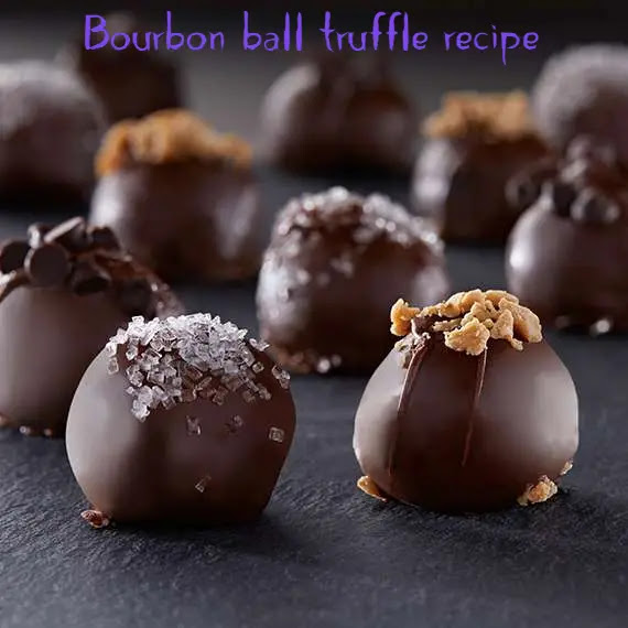 Delicious bourbon ball truffle recipe at home