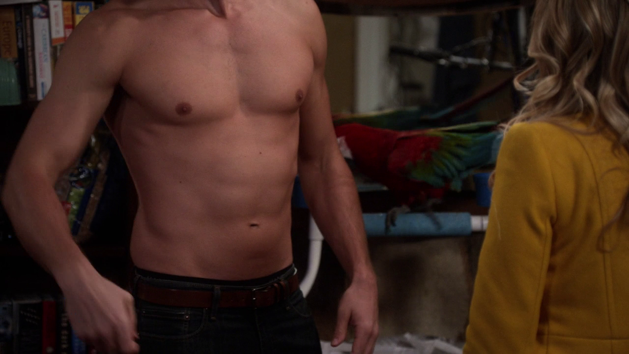 Hartley Sawyer shirtless in Don't Trust the B---- in Apartment 23 1-06...