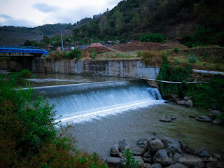Water Downstream Flow Of Dam Output Side River Channel In The Dry Season At Titab Ularan Village North Bali Indonesia