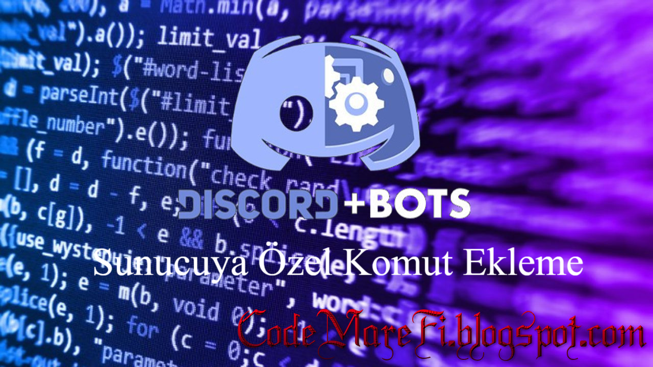 discord bot kodlari sunucuya ozel kod