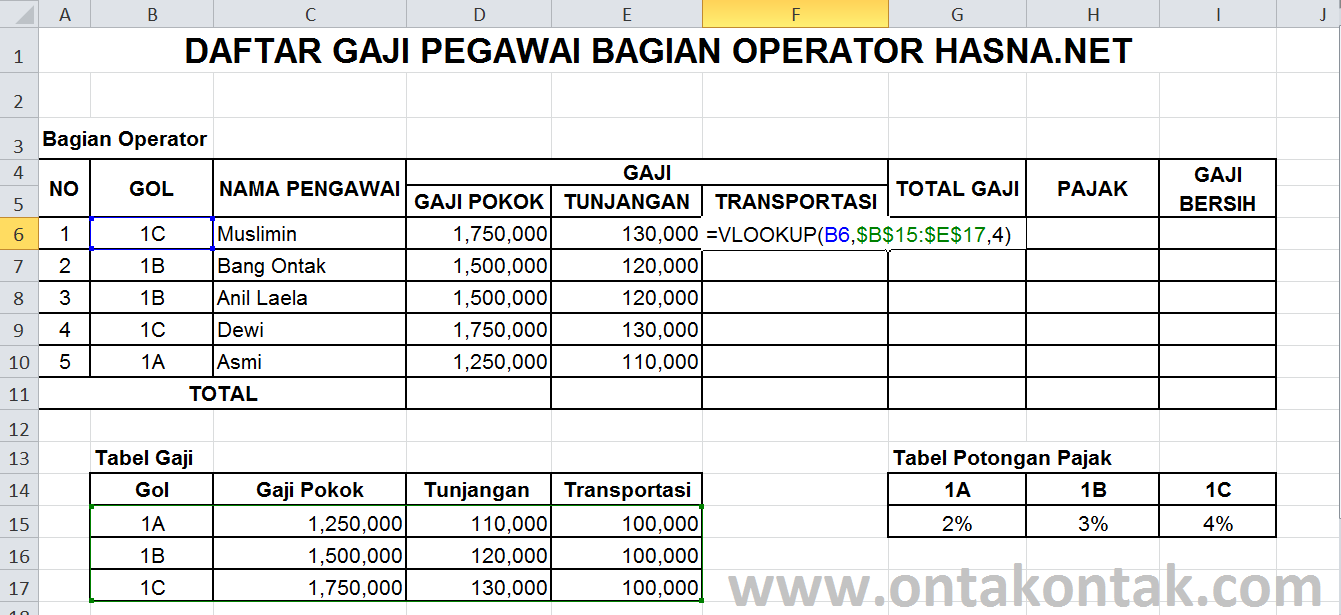 Contoh Soal Vlookup Dan Hlookup Kumpulan Soal Pelajaran 2
