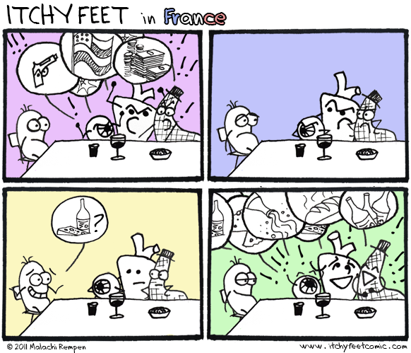 Itchy Feet: Le Typicàl Convèrsatiòn