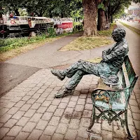 Dublin Photos: Patrick Kavanagh statue on the Grand Canal